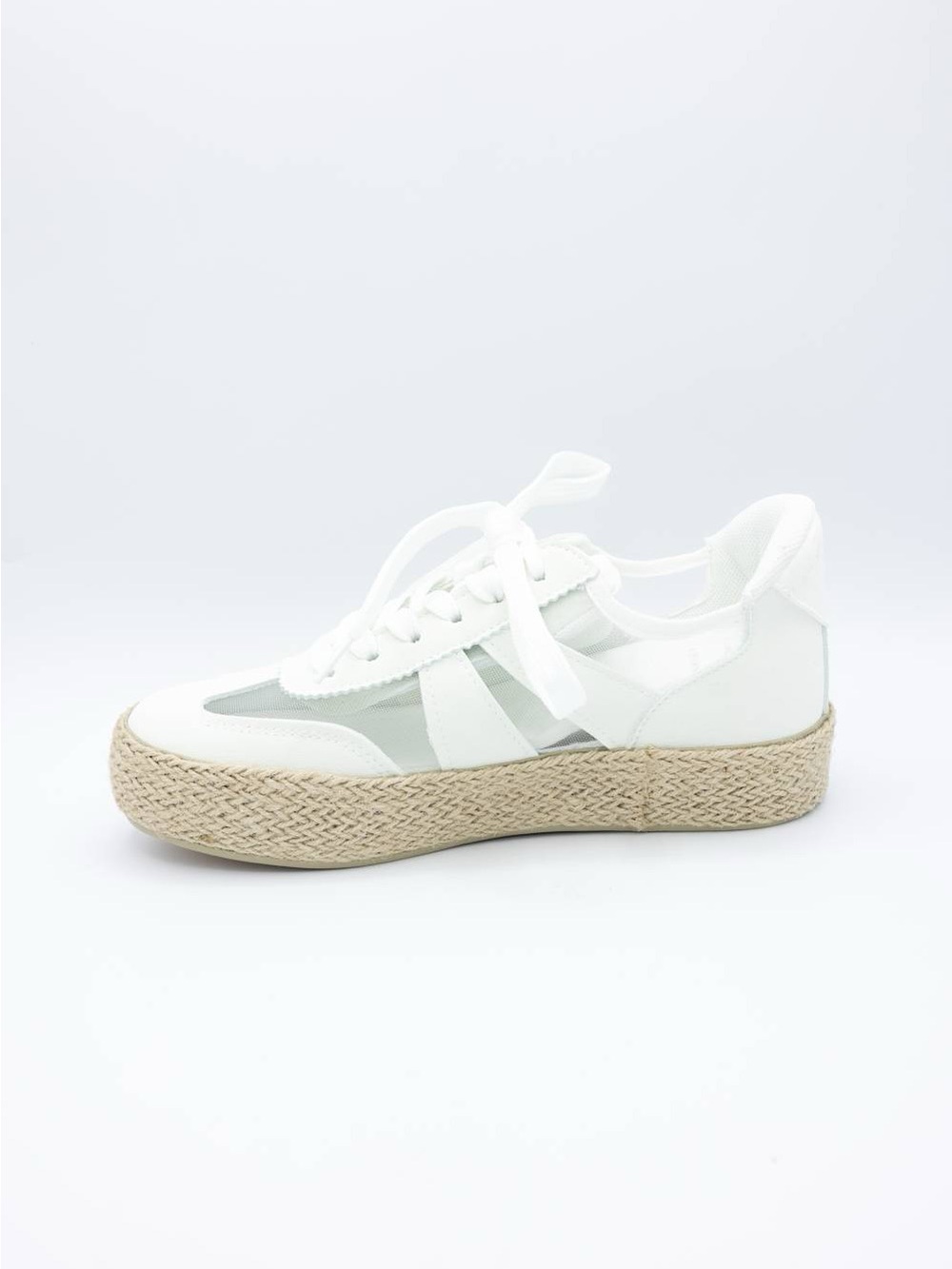NWT Simply Southern Women’s White Platform Espadrille Sneaker Size 10 - Picture 3 of 4